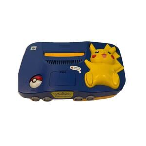 Blue Pikachu Nintendo 64 N64 Pokémon TESTED Working Console Only